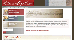 Desktop Screenshot of blackloyalist.info