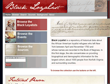 Tablet Screenshot of blackloyalist.info